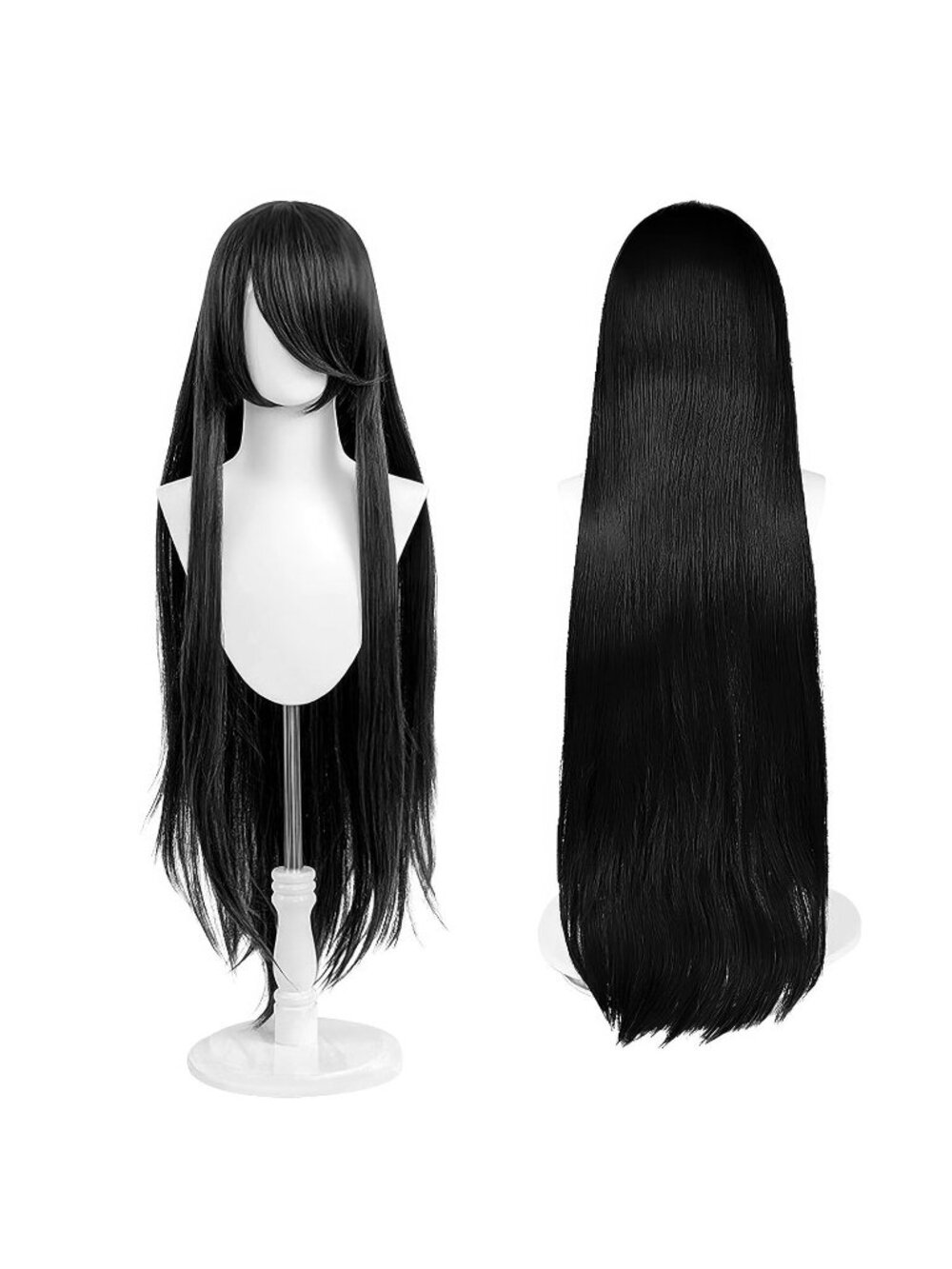 Women's Teal 100 Cm Heat Resistant Universal Straight Costume Long Wigs